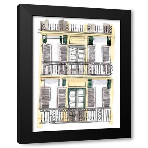 On the Sunny Side of the Street I Black Modern Wood Framed Art Print by Parker, Jennifer Paxton
