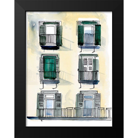 On the Sunny Side of the Street II Black Modern Wood Framed Art Print by Parker, Jennifer Paxton