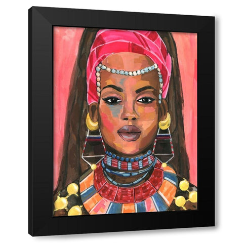 Ornament Empress II Black Modern Wood Framed Art Print by Warren, Annie