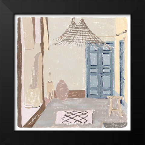 The Salty Breeze I Black Modern Wood Framed Art Print by Wang, Melissa