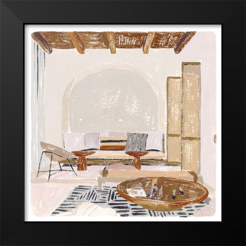 The Salty Breeze V Black Modern Wood Framed Art Print by Wang, Melissa