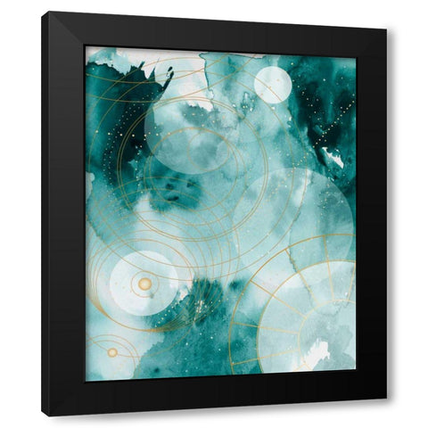 Magical Graduation Stars I Black Modern Wood Framed Art Print by Parker, Jennifer Paxton