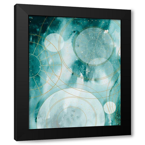 Magical Graduation Stars II Black Modern Wood Framed Art Print by Parker, Jennifer Paxton