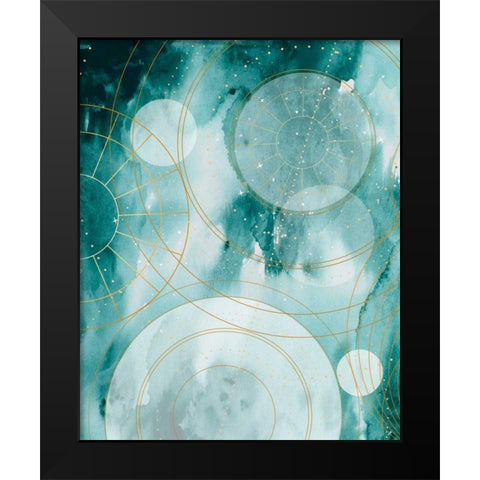 Magical Graduation Stars II Black Modern Wood Framed Art Print by Parker, Jennifer Paxton
