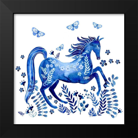 Run Wild and Free I Black Modern Wood Framed Art Print by Parker, Jennifer Paxton