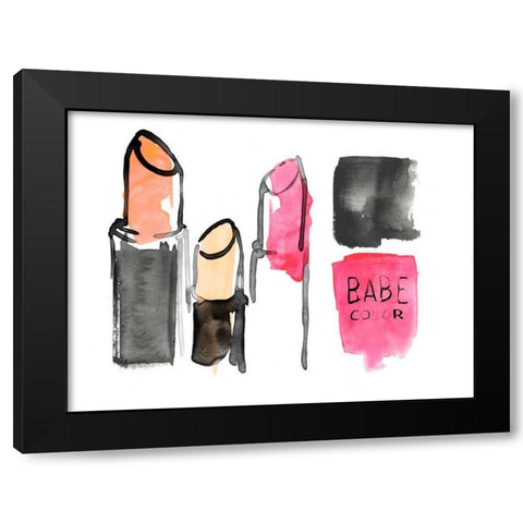 Rose Parfum II Black Modern Wood Framed Art Print by Parker, Jennifer Paxton