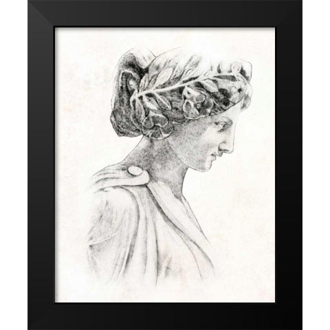 Greek Statue I Black Modern Wood Framed Art Print by Warren, Annie
