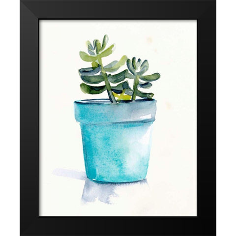 Potted Succulent II Black Modern Wood Framed Art Print by Parker, Jennifer Paxton