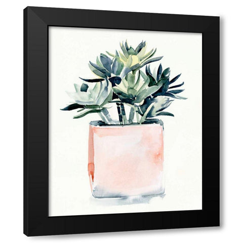 Potted Succulent IV Black Modern Wood Framed Art Print by Parker, Jennifer Paxton