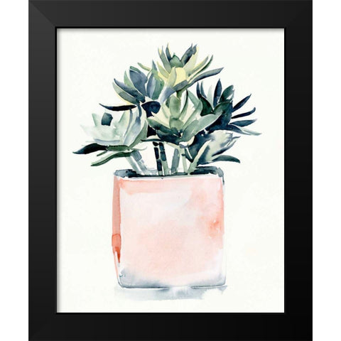 Potted Succulent IV Black Modern Wood Framed Art Print by Parker, Jennifer Paxton