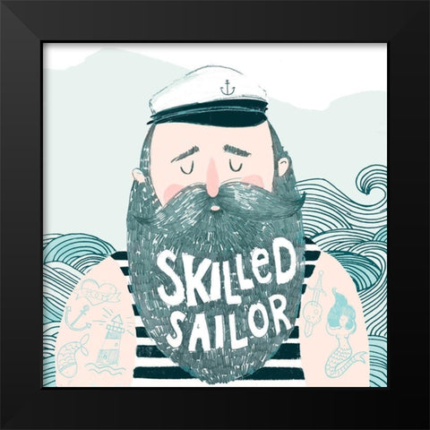 Skilled Sailor I Black Modern Wood Framed Art Print by Parker, Jennifer Paxton