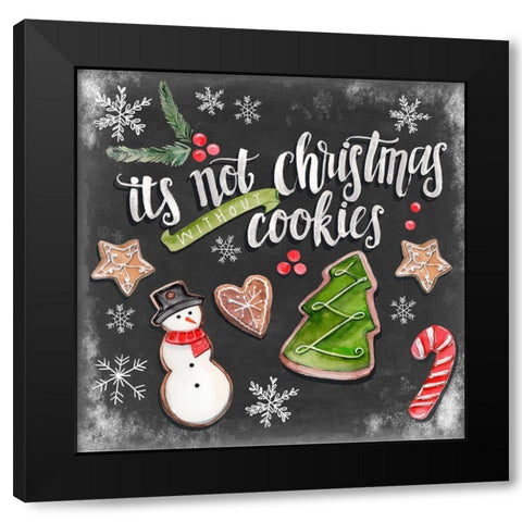 Baking Spirits Bright II Black Modern Wood Framed Art Print by Parker, Jennifer Paxton