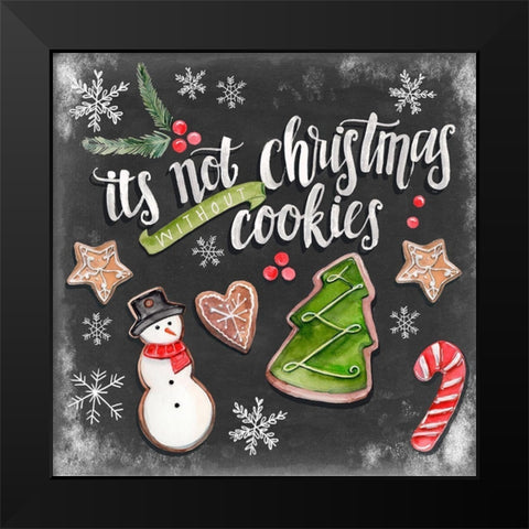 Baking Spirits Bright II Black Modern Wood Framed Art Print by Parker, Jennifer Paxton