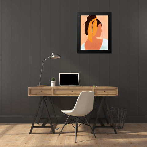 Hang Loose II Black Modern Wood Framed Art Print by Warren, Annie
