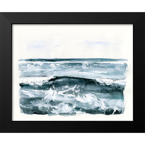 Choppy Surf II Black Modern Wood Framed Art Print by Barnes, Victoria