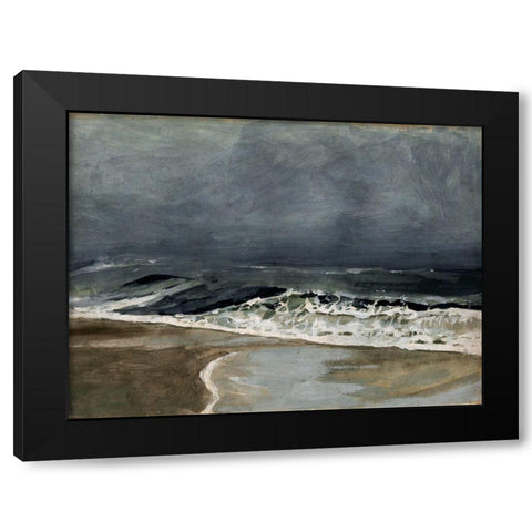Moody Sea I Black Modern Wood Framed Art Print by Barnes, Victoria