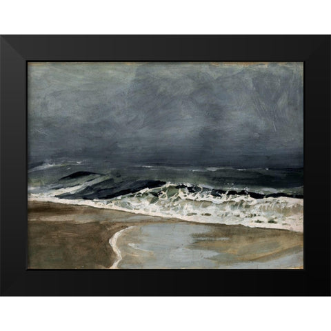 Moody Sea I Black Modern Wood Framed Art Print by Barnes, Victoria