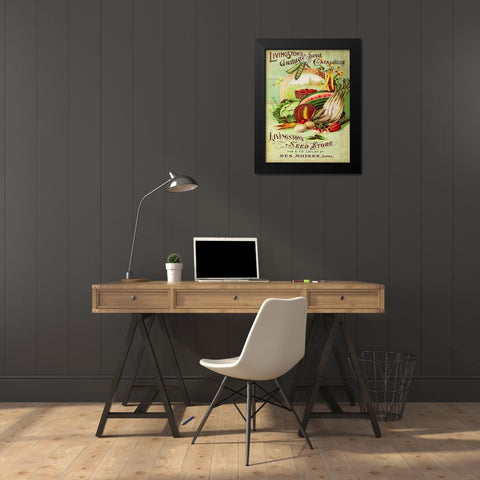 Antique Seed Packets VII Black Modern Wood Framed Art Print by Unknown