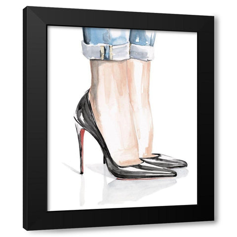 Casual Friday I Black Modern Wood Framed Art Print by Parker, Jennifer Paxton