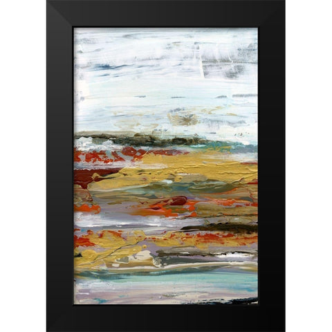 Marble Coast II Black Modern Wood Framed Art Print by Bramma, Lila