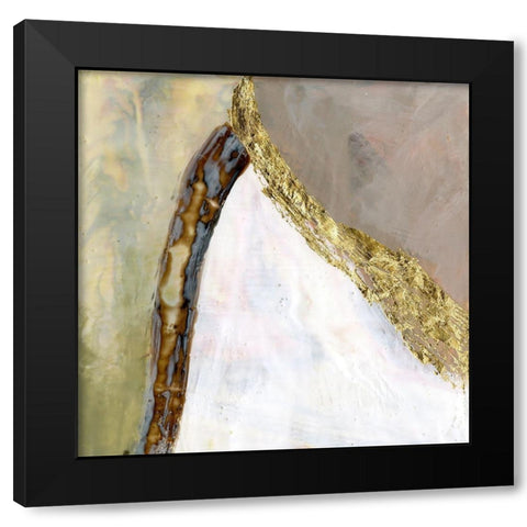 Converging Pathways II Black Modern Wood Framed Art Print with Double Matting by Goldberger, Jennifer