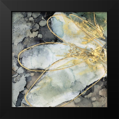 Abstracted Lily I Black Modern Wood Framed Art Print by Goldberger, Jennifer