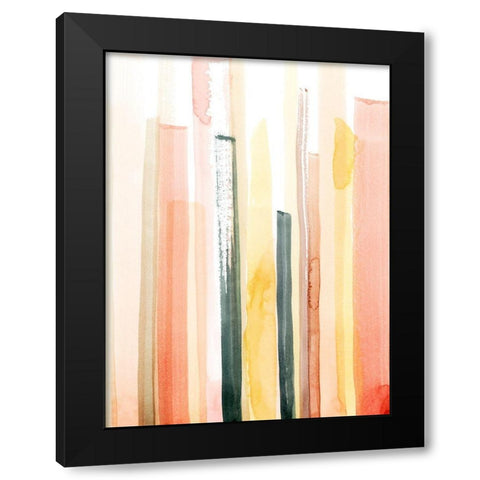 Coral Reach II Black Modern Wood Framed Art Print by Popp, Grace