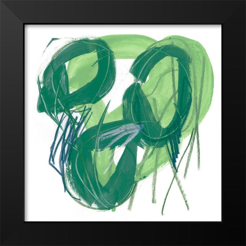 Jade Schematic VIII Black Modern Wood Framed Art Print by Vess, June Erica