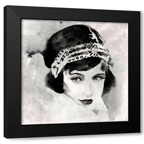 Les Yeux Noir I Black Modern Wood Framed Art Print by Parker, Jennifer Paxton