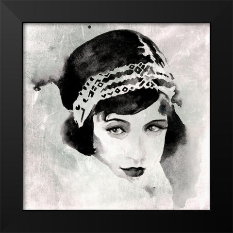 Les Yeux Noir I Black Modern Wood Framed Art Print by Parker, Jennifer Paxton