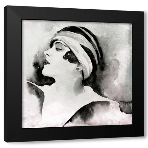 Les Yeux Noir II Black Modern Wood Framed Art Print by Parker, Jennifer Paxton