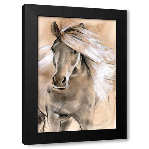 Sketched Horse I Black Modern Wood Framed Art Print by Parker, Jennifer Paxton
