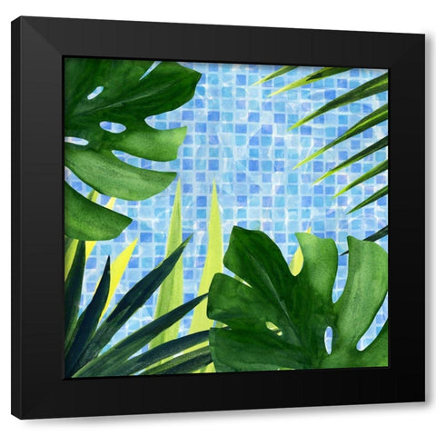 Poolside Shade I Black Modern Wood Framed Art Print by Warren, Annie