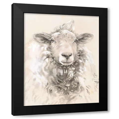 Sketched Farm Portraits I Black Modern Wood Framed Art Print with Double Matting by Parker, Jennifer Paxton