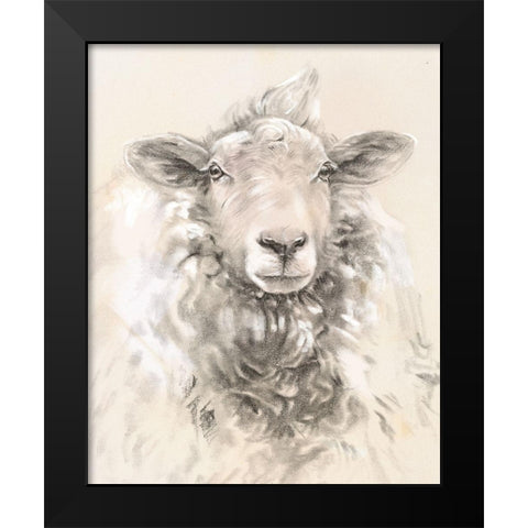 Sketched Farm Portraits I Black Modern Wood Framed Art Print by Parker, Jennifer Paxton