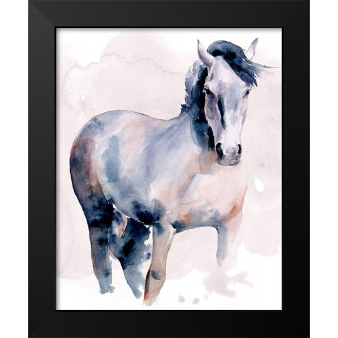 Horse in Watercolor I Black Modern Wood Framed Art Print by Parker, Jennifer Paxton