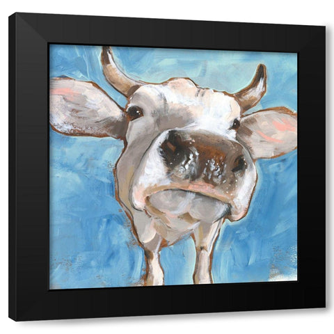 Cattle Close-up I Black Modern Wood Framed Art Print by Parker, Jennifer Paxton