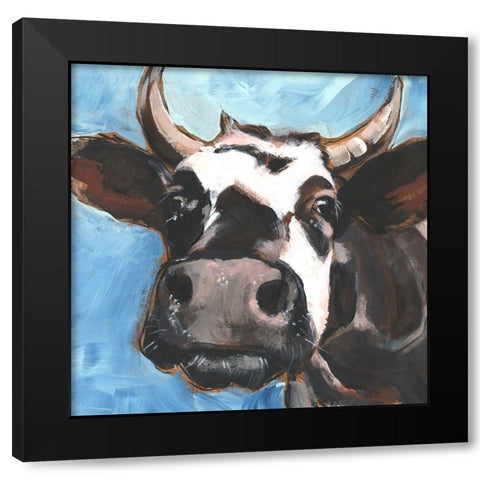 Cattle Close-up II Black Modern Wood Framed Art Print by Parker, Jennifer Paxton