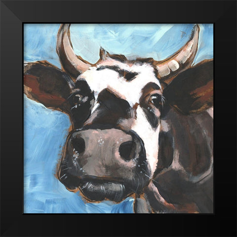 Cattle Close-up II Black Modern Wood Framed Art Print by Parker, Jennifer Paxton