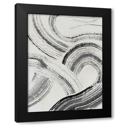 Zen Flow I Black Modern Wood Framed Art Print by Parker, Jennifer Paxton