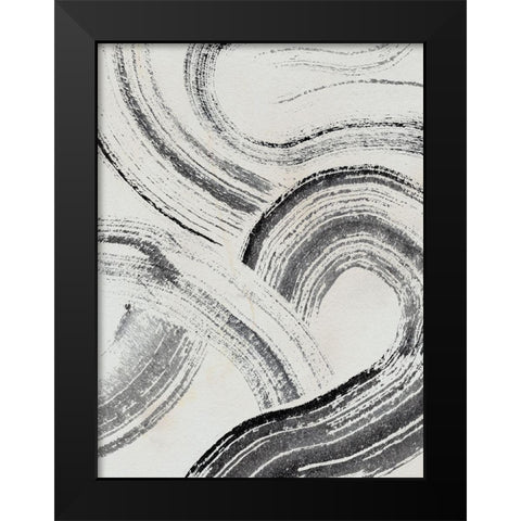 Zen Flow I Black Modern Wood Framed Art Print by Parker, Jennifer Paxton