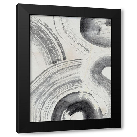 Zen Flow II Black Modern Wood Framed Art Print by Parker, Jennifer Paxton