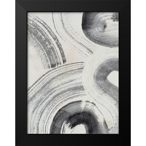 Zen Flow II Black Modern Wood Framed Art Print by Parker, Jennifer Paxton