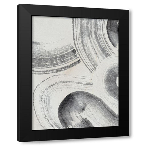 Zen Flow IV Black Modern Wood Framed Art Print by Parker, Jennifer Paxton