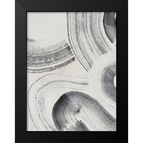 Zen Flow IV Black Modern Wood Framed Art Print by Parker, Jennifer Paxton
