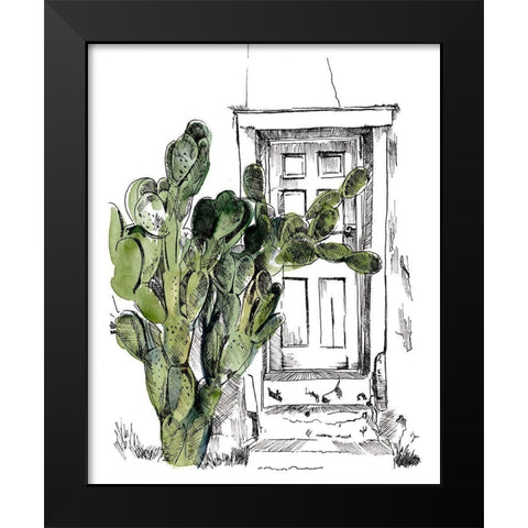 Cactus Door III Black Modern Wood Framed Art Print by Parker, Jennifer Paxton