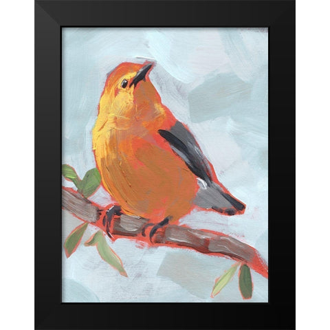 Painted Songbird III Black Modern Wood Framed Art Print by Parker, Jennifer Paxton