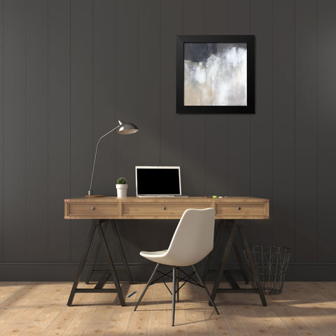 Neutral Abstract II Black Modern Wood Framed Art Print by Parker, Jennifer Paxton