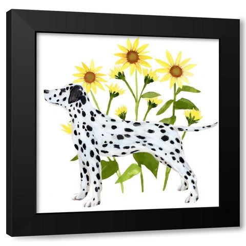 Garden Trot II Black Modern Wood Framed Art Print by Warren, Annie