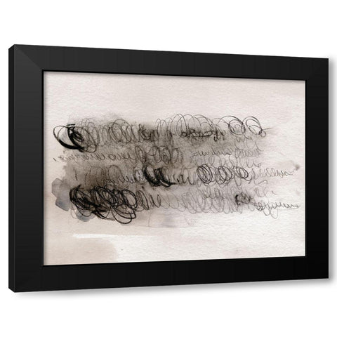 Scribble Abstracts I Black Modern Wood Framed Art Print by Parker, Jennifer Paxton